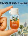 DEMIKI Hair Oil For Frizzy Hair With Coconut Oil - Hair Treatment For Dry Damaged Hair, Hair Perfume Oil For Curly Hair, Frizz Control Hair Care Products, Mini Bottles Hair Oil For Damaged Hair, 12pcs