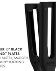 Hot Tools Pro Artist Black Gold Double Straight Dual Plate Hair Straightener | Faster Styling and Reduced Damage