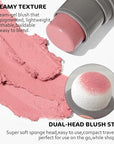 Cream to Powder Blush Stick, High Impact Color, Moisturizing Face Makeup (01#, 1 Count (Pack of 1))