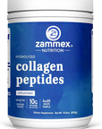 Zammex Premium Collagen Peptides Powder,Hydrolyzed Collagen Peptide for Women Men,Support for Hair Skin Nails, Joints Health,Grass Fed,Non-GMO,Keto Friendly,Gluten-Free,Easy to Digest,30 Servings