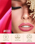 2 Pcs Matte Liquid Lip Stain Peel Off Lip Liner, Long Lasting Lip Tattoo, Waterproof & Transfer-Proof Lip Liner Peel Off Lip Gloss for All Skin Types.#00+#02