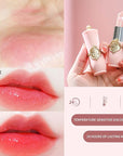 3 Pcs/Set Flower Jelly Lipstick Set Temperature Change Moisturizer Long Lasting Nutritious Balm Magic Color Change Lip Gloss (Flower Jelly Lipstick 040506)