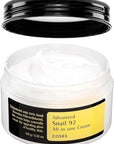 COSRX Snail Mucin 92% Face Moisturizer, 3.52 Oz, Lightweight Moisturing Cream for Soft, Glowy Skin, Korean Skin Care, Korean Moisturizer Face Cream