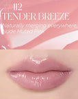 Non-Section Glowy Tint – 112 TENDER BREEZE – Glass Lasting Transparent & Flexible Lip Makeup - Moisturizing Lip Stain for Glossy Finish – Buildable Lipstick for Fuller Looking Lip, 0.17 fl.oz.