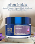 Blue Nectar Face Cream for Women for Aging Skin | Ayurvedic Daily Face Moisturizer for Women with Kumkumadi Saffron Oil for Skin | Hydrating Day & Night Cream (14 Herbs, 1.76 Oz)