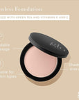 Glo Skin Beauty Pressed Base Powder Foundation Makeup (Beige Light) - Flawless Coverage for a Radiant Natural, Second-Skin Finish
