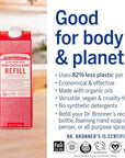 Dr. Bronner's Magic Soap-Pure-Castile Liquid Soap Refill (Rose 32 ounce, 2-Pack)-Regenerative Organic Certified Oils, For Body, Hair, Laundry, Pets & Dishes, Concentrated, Vegan, Non-GMO