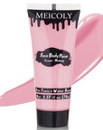 MEICOLY Light Pink Halloween Face Body Paint,2.37Oz Large Tube Water Based Body Paint for Adults and Children,Pastel Pale Pink Face Paint for Stage SFX Special Effects Cosplay Makeup