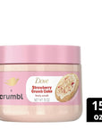 Dove Moisturizing Strawberry Crumb Cake Body Wash & Scrub Combo, 20oz Wash + 15oz Scrub, Limited Edition, Paraben & Sulfate Free, For Body, Improves Skin Texture, Moisturizes