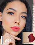 3 Pcs Matte Liquid Lip Stain Peel Off Lip Liner, Long Lasting Lip Tattoo, Waterproof & Transfer-Proof Lip Liner Peel Off Lip Gloss for All Skin Types. #02+#03#06