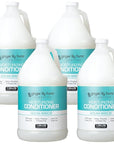 Ginger Lily Farms Club & Fitness Moisturizing Conditioner for Dry Hair, 100% Vegan & Cruelty-Free, Ocean Breeze Scent, 1 Gallon Refill (Pack of 4)