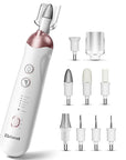 Eletorot Electric Nail File Set for Seniors, 8 in 1 Toenail Grinder Kit for Thick Nails, Professional Manicure and Pedicure Kit, Cordless Pedicure Tools for feet, 5 Speeds Nail Drill Machine
