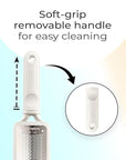 Microplane Colossal Foot File Scraper - The Original Stainless Steel Foot Rasp, Dead Skin/Callus Remover for Feet, Gentle Foot Scrubber, Pedicure Tools for Salon-Quality Foot Care, White
