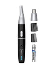 ConairMAN All-in-One Personal Trimmer for Men, for Nose, Ear, Eyebrows and Sideburns Hair Trimmer, 4 piece Men's Grooming Kit, Lithium Battery-Powered