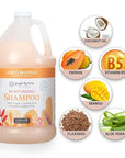 Ginger Lily Farms Botanicals Moisturizing Shampoo for All Hair Types, Coco Mango, 100% Vegan & Cruelty-Free, Coconut Mango Scent, 1 Gallon Refill (Pack of 4)