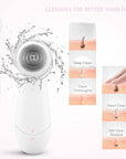 Waterproof Facial Cleansing Spin Brush Set with 5 Exfoliating Brush Heads - Electric Face Scrubber Cleanser Brush by CLSEVXY - Face Brush for Gentle Exfoliation and Deep Scrubbing
