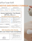 Less On Skin Vegan Shield Mineral Sunscreem (Sun Cream), korean sunscreen, mineral sunscreen, fragrance free, spf50, moisturizing, daily facial sunscreen