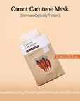 SKINFOOD 1957 Carrot Carotene Mask10ea Set - Beta Carotene, Carrot Seed Oil Extract, For All Skin Type, Moisturizing and Soothing, For Sensitive Skin type, Redness Relief 9.1fl.oz, 270ml