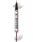 Maybelline Build-A-Brow 2-in-1 Brow Pen and Sealing Eyebrow Gel, Eyebrow Makeup for Real-Looking, Fuller Brows, Soft Brown, 1 Count