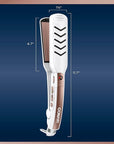 Conair Double Ceramic Flat Iron, 1 1/2-inch Wet-to-Dry Hair Straightener