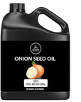 Naturevibe Botanicals Onion Oil 32 oz – 100% Pure Cold-Pressed Nourishing Hair & Skin Oil | Sulfur-Rich for Stronger Hair Growth & Scalp Health