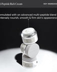 Naturium Multi-Peptide Rich Cream, Hydrating & Nourishing to Help Appearance of Fine Lines & Wrinkles, Vegan & Cruelty-Free, 1.7 oz