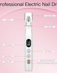 Cordless Electric Nail Drill File for Acrylic Gel Nails, Cuticle Remover Cream for Nail Care, Professional Nail Drill Manicure and Pedicure Kit with Drill Bits for Home & Salon Use