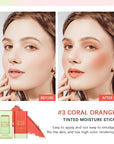 Soft Creamy Blush Stick,On-the-Go Blush,2-in-1 Cheek and Lip