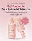 ARENCIA Red Smoothie Lotion 5, Face Moisturizer with Niacinamide 5%, Collagen, Peptide Complex, Hydrating Skin Care, 6.76 fl oz