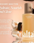 Saltair Body Oil. Luxurious Santal Bloom After Shower and Bath Oil Moisturizer for Women and Men. Botanical, Non-Greasy, and Well-Absorbing Lotion for Hydrating Dry Skin. 4oz Pump Bottle