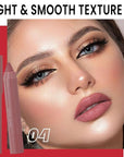 BINGBRUSH Crayon Matte Longwear Lipstick Pack Set,Moisture Smooth Color Stick Ultimate Lip Pencil Stain Crayon for Makeup Collection - Waterproof Velvet Long Lasting Lipstick Gloss for Women(04#)