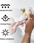 Mox Skincare Hydrating Mint Face Cleanser (3.4 oz) | Exfoliating Daily Face Wash | Unclog Pores with Salicylic Acid