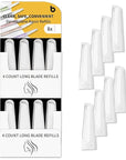 Dermaplane Razor Blades, Dermablade, Safe and Effective Removal Women Facial Peach Fuzz, Gentle Skin Exfoliation Blades, 8 Long Dermaplaning Blades