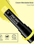 BOBISUKA Yellow Face Paint Stick, Full Coverage Face Painting for Adults Children – Sweatproof Waterproof Body Paint for Halloween Cosplay SFX – Ideal for Tiger, Sun, Clown, Lightning Designs