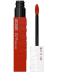 Maybelline Super Stay Matte Ink Liquid Lipstick Makeup, Long Lasting High Impact Color, Up to 16H Wear, Ground-Breaker, Maple Leaf Red, 1 Count, Packaging May Vary