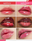 NOONI Korean Hydrating Lip Oil Set - Appleberry & Applecherry | Long-Lasting, Moisturizing, Plumping, Revitalizing for Dry Lips, Waterproof, No Peel Off, 0.12 FL Oz x 2ea