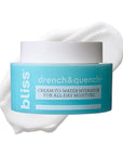 Bliss Drench & Quench Hyaluronic Acid Moisturizer | Cream to Water Face Cream| Deep Hydration, Plumps Skin | Clean Vegan & Cruelty Free 1.7 fl oz