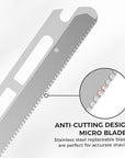 ZOMCHI Reusable Metal Dermaplane Tool Refills, Set of 10 Replacement Blades (Micro Distance), Dermaplaning Razor Refills, Plastic Free Eyebrow Razor Blades