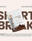 310 Nutrition All-In-One Meal Replacement Shake Powder - Plant-Based Protein Smoothie Blend w/High Fiber, Probiotics & Adaptogens - Low Carb, Vegan, Keto & Paleo Friendly - Chocolate Bliss - 28 Srv