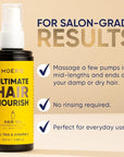 Moerie Ultimate Hair Oil for frizzy, dry and damaged Hair - Deeply Nourishing Rejuvenation - With Vitamin E, Jojoba & Hemp
