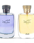 RASASI Hawas For Him & Hawas For Her EDP Sprays 100ML (3.4 OZ) Long Lasting, Exquisite Scent, Luxurious Fragrances. (Luxurious Bundle)