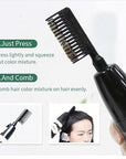 Red Hair Dye YIZHONG Permanent Hair Color Shampoo Gray Coverage Dark Red Hair Dye Classic Comb Applicator Easy Use Hair Coloring Cream Kit(Wine Red)