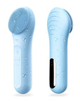 NågraCoola Electric Facial Cleansing Brush - Waterproof and Rechargeable, Exfoliates, Cleanses and Massages Skin - Light Blue