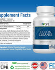 Well of Life: Colon Cleanse: Aloe Vera, Cascara Sagrada, Rhubarb Root, Bentonite. Helps in Digestion, Helps Relieves Constipation. 700mg | 60 Vegetarian Capsules. Vegan, Non-GMO. USA-Made.