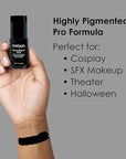 Mehron Makeup CreamBlend Stick | Face Paint, Body g) (Black) 75 oz