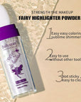 AKARY Shimmer Highlighter Powder, Fairy Polvo De Hadas