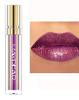 Maydear Chameleon Lipstick - High Pigmented Purple Lip Gloss, Full-Coverage Multichrome Lipstick, Long Lasting Rainbow Lip Makeup, Golden Plum (09)