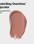Revlon Liquid Lipstick with Clear Lip Gloss, ColorStay Overtime Lipcolor, Dual Ended with Vitamin E, 540 Unstoppable Nude, 0.07 Fl Oz