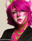Mehron Makeup Paradise Makeup AQ Pro Size | Stage & Screen Performance, Face & Body Painting, Beauty, Cosplay, and Halloween | Water Activated Face Paint, Body Paint 1.4 oz (40 g) - Dark Pink