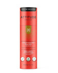 ATTITUDE Sunscreen Stick, Broad Spectrum UVA/UVB, Plant and Mineral-Based Ingredients,Vegan and Cruelty-free Sun Care Products, Face, SPF 30, Unscented, 1 Ounce (16040)